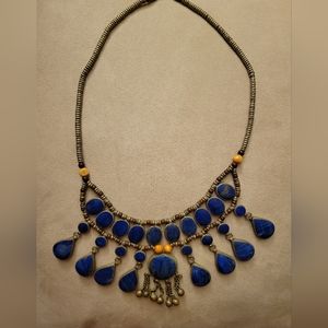 Vintage Afghan Lapis Lazuli Necklace